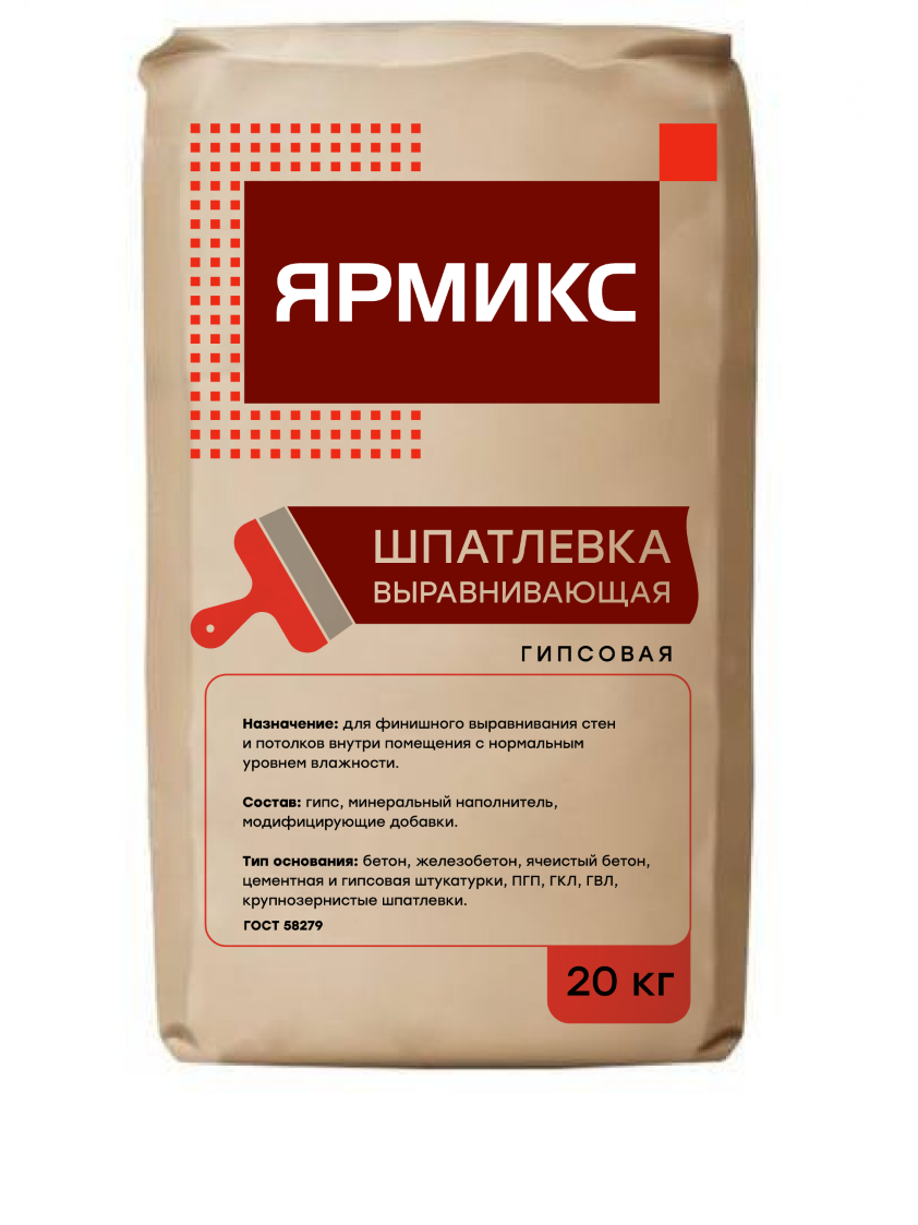 Гипсовая шпатлевка ЯРМИКС
